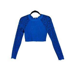 Bebe X Naven Lace Bandage Bodycon Crop Top